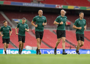 Referee training session spain v germany: quarter final uefa euro 2024