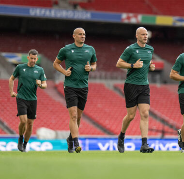 Referee training session spain v germany: quarter final uefa euro 2024